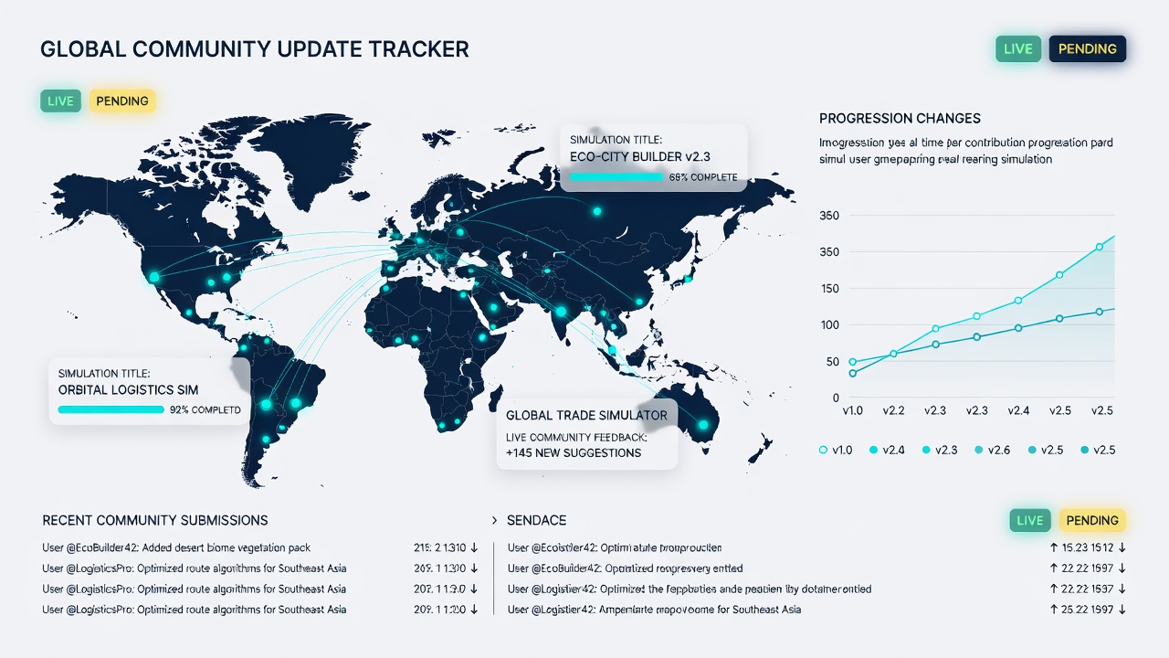 Community contributors updating progression trackers while switching between devices
