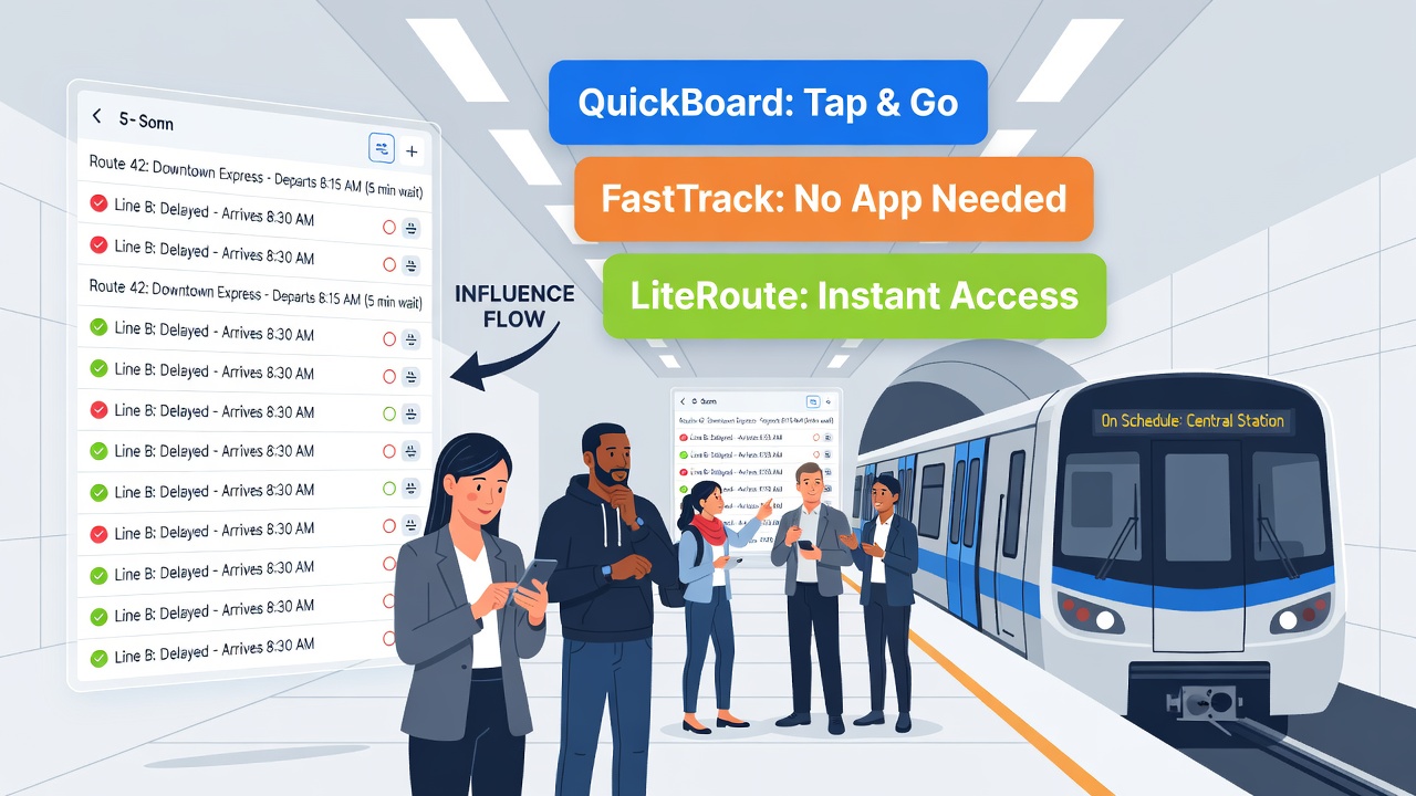 Close-up view of tablet and laptop screens displaying strategy game interfaces used by commuters on public transit
