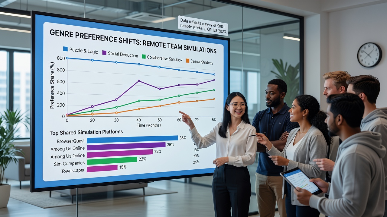 Browser interface showing shared simulation session accessed by remote team members on corporate network